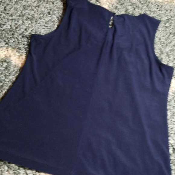 Navy Dressy Tank Top - Picture 4 of 4